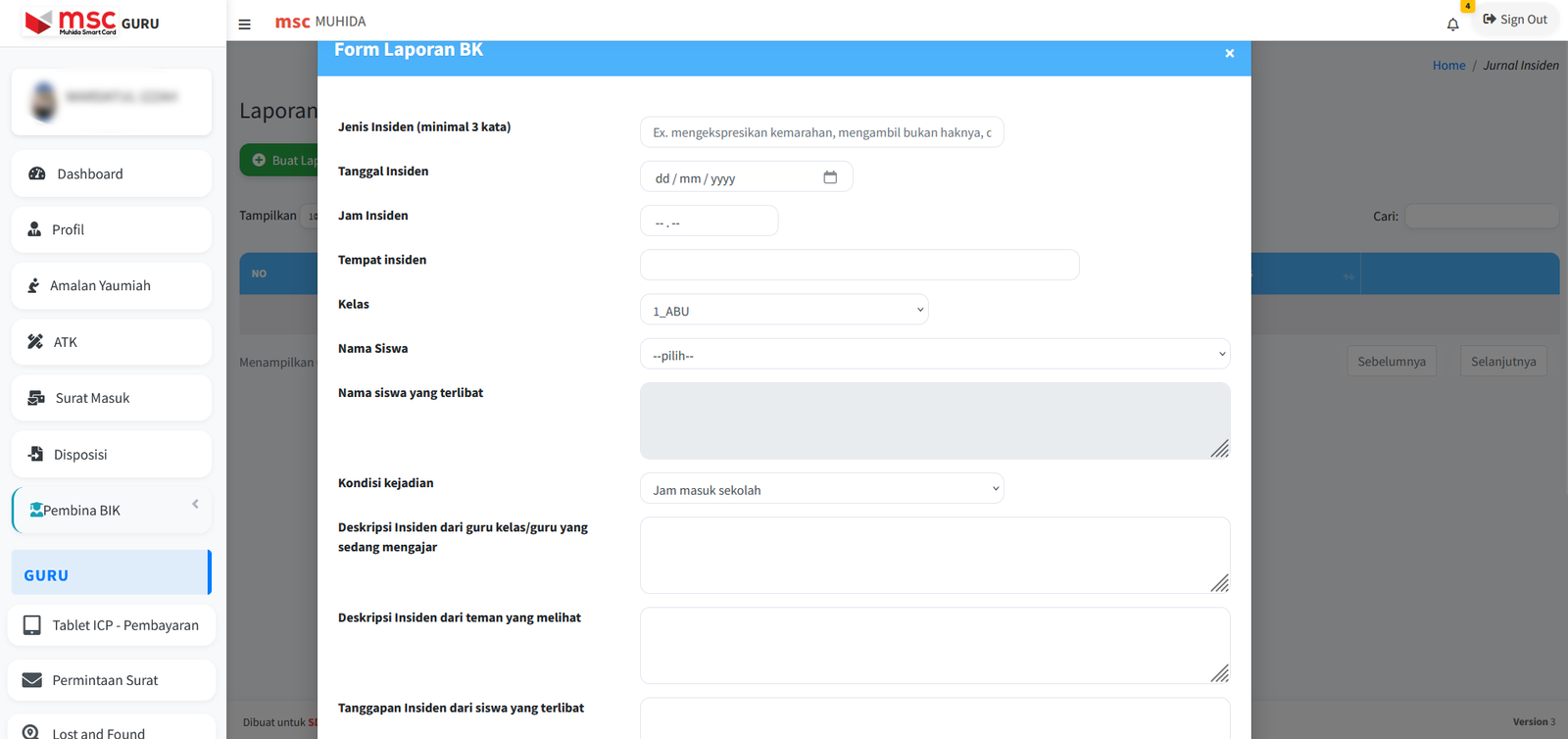 Sistem Bimbingan Konseling
