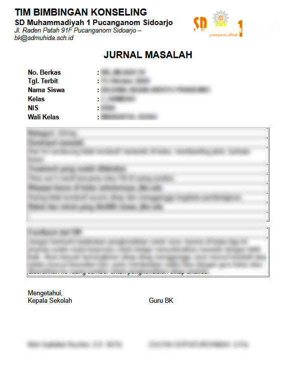 Sistem Bimbingan Konseling