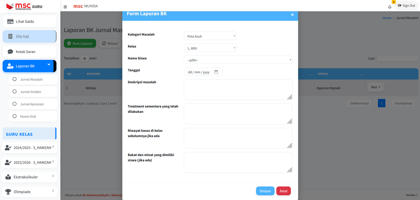 Sistem Bimbingan Konseling