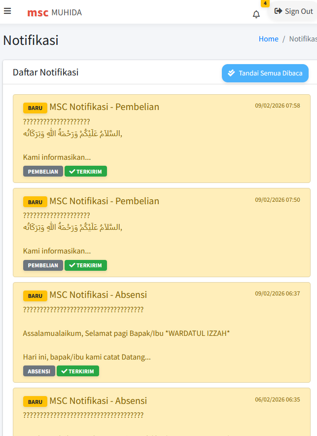 Sistem Multichannel Notification