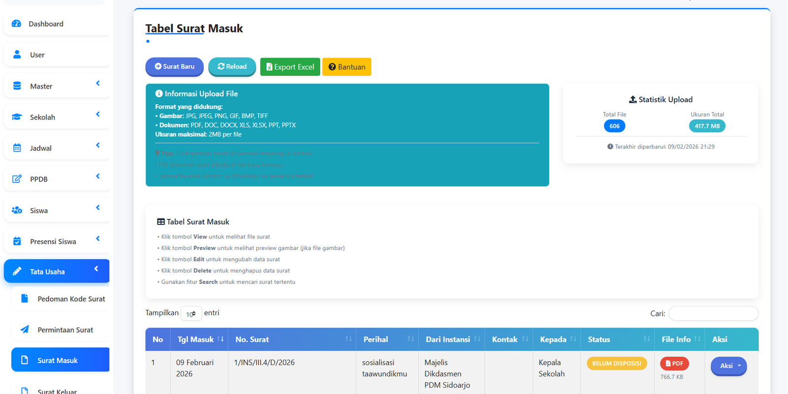 Sistem Surat & Arsip