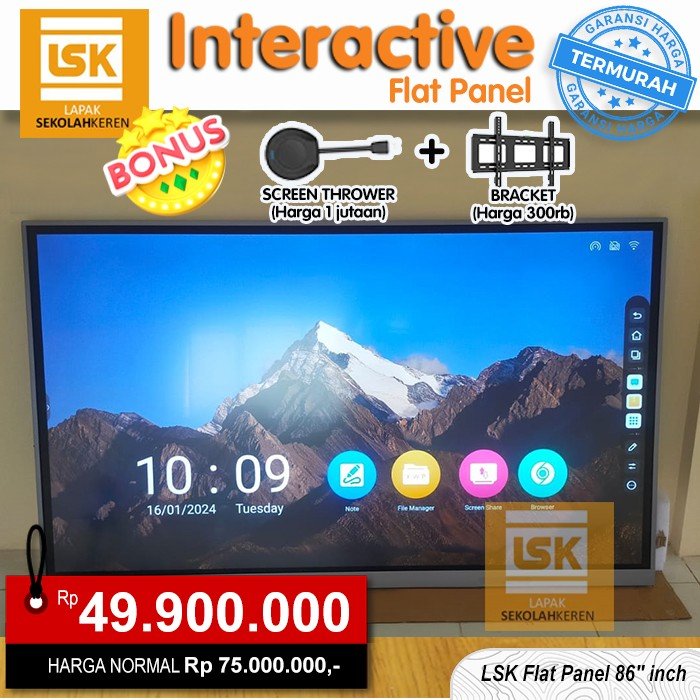 Papan Interaktif LSK 86 inch